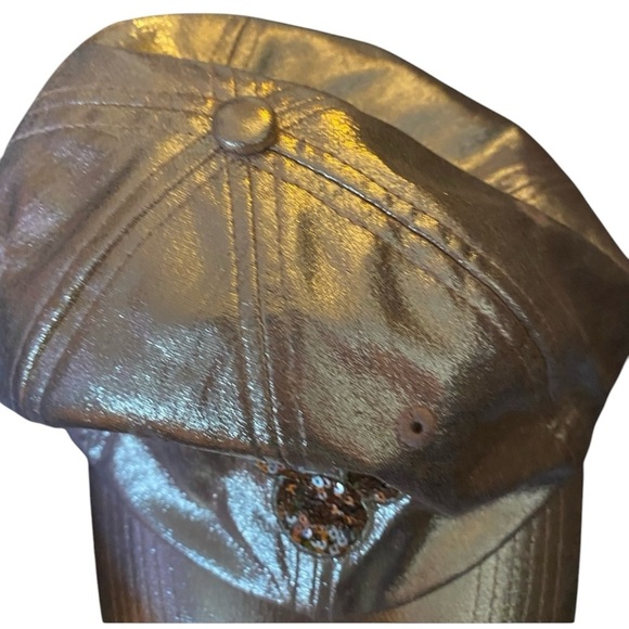 Disney Parks Mickey Mouse Rose Gold Sequin Adult Baseball Cap - Picture 4 of 11